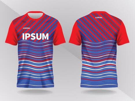 Red custom polo-style sports shirt by SPORTY Fit Wear